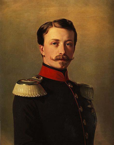 unknow artist Portrait of Grand Duke Frederick I of Baden. Copy of the Winterhalter painting by R. Grether from 1857